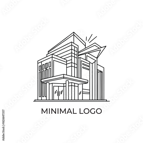  Abstract Modern Building Logo | Minimalist Architecture & Design