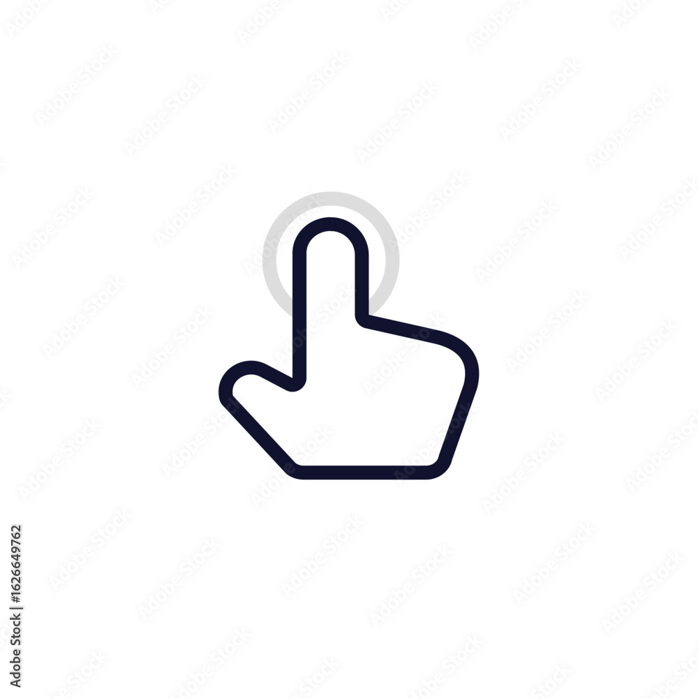 Icon for UI screens product design for signaling gestures and interactions Icon for UI screens product design for signaling gestures and interactions