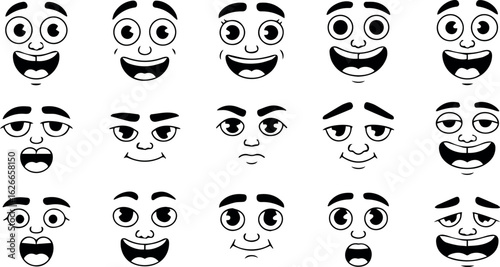 Abstract human face silhouette isolated on transparent background