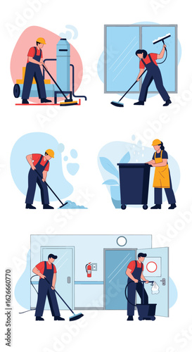 Professional building maintenance and janitorial services for a pristine environment