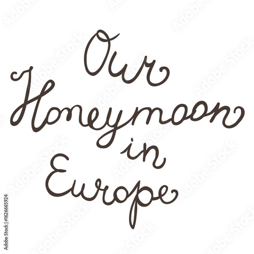 Illustration of Travel Quote. Vector Graphic on the white Background