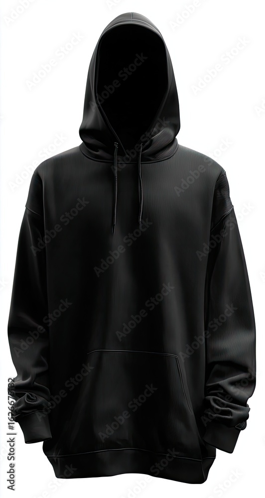 Black hoodie, front view, blank (1) Black hoodie, front view, blank (1)