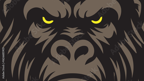 gorilla face background