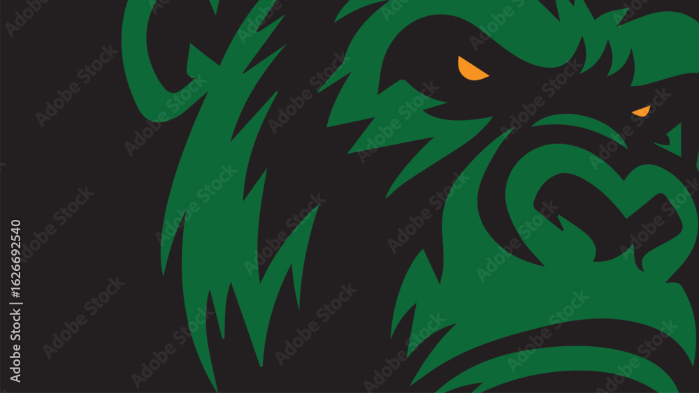 Fototapeta premium gorilla face background