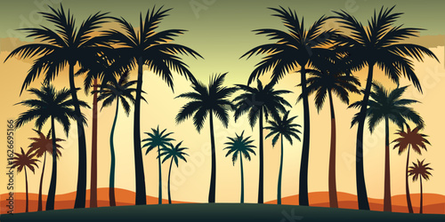 palm tree silhouette