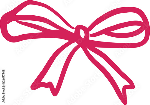 Ribbon Ornament Element for Cute Girl