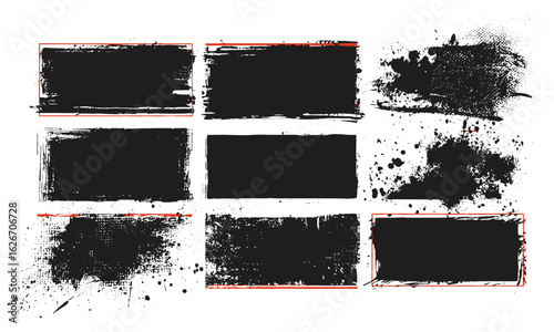 Distressed retro paint brush stroke frame, grunge torn paper background, dusty halftone overlay, watercolor splash texture, damaged photo cover, vintage collage design, artistic ink and grain