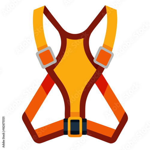 Dog safety seatbelt harness illustration for pet travel