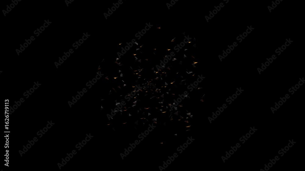 Abstract bokeh particles float slowly in the air on a dark background. Abstract bokeh particles float slowly in the air on a dark background.
