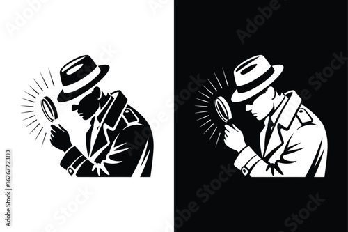 Criminologist icon vector on White Background ,Vector Art Illustration on white background.