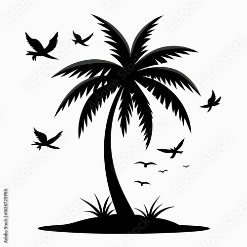 palm tree silhouette