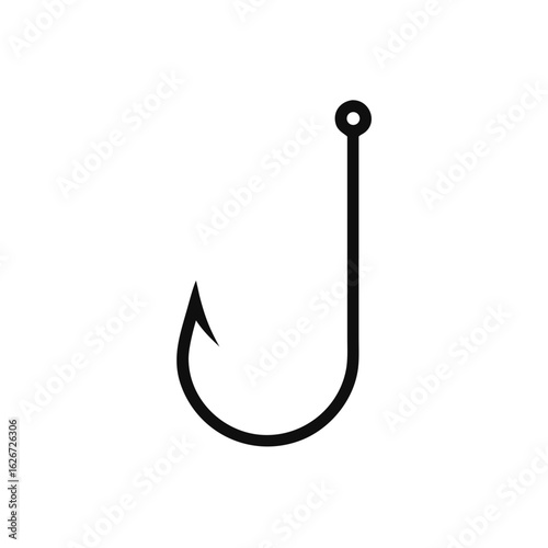 Fishing hook icon, Bait Icon, vector illustration on white background