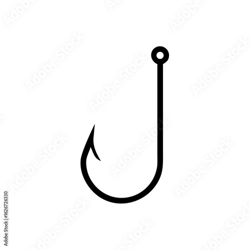 Fishing hook icon, Bait Icon, vector illustration on white background