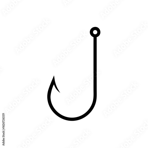 Fishing hook icon, Bait Icon, vector illustration on white background