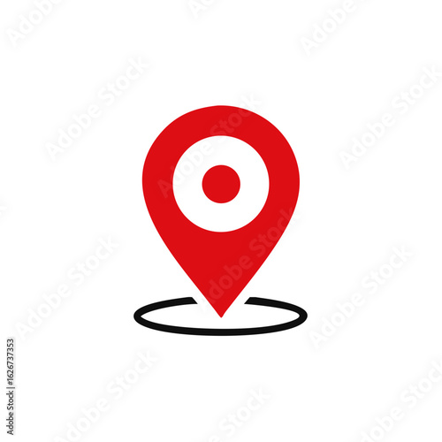 Location pin icon vector Illustration, Free Download Location pin icon vector Illustration, - GFXLoad