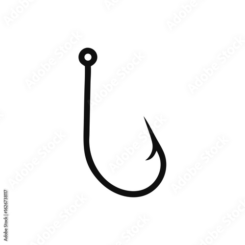 Fishing hook icon, Bait Icon, vector illustration on white background