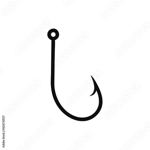Fishing hook icon, Bait Icon, vector illustration on white background