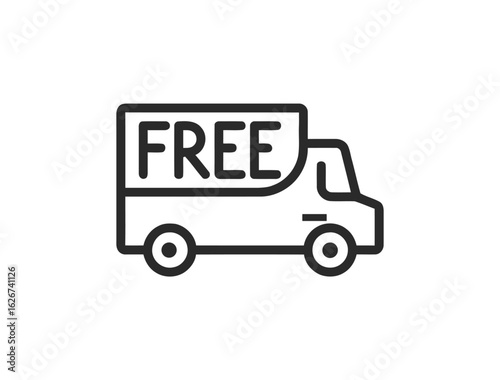 Delivery and Logistics Web Icons in Line Style – Shipping, Courier, Tracking, Refunds & Service Icons for Web and Mobile App | Vector Illustration