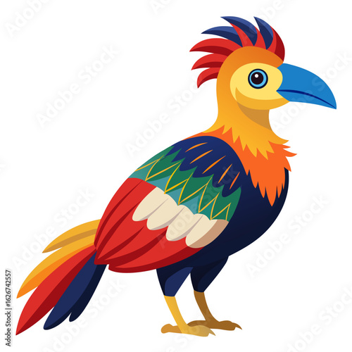 parrot on white background