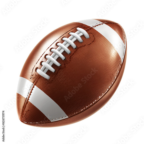 American football isolated on transparent background