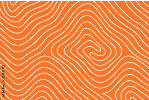 Salmon fillet texture, fish pattern. Vector background with stripes salmon