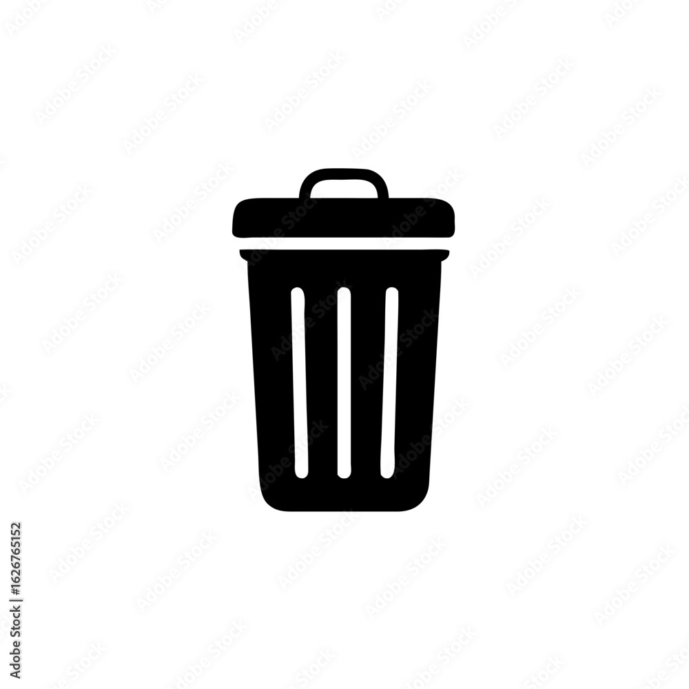 Trash bin icon. Trash bin isolated on white background, Vector illustration Trash bin icon. Trash bin isolated on white background, Vector illustration