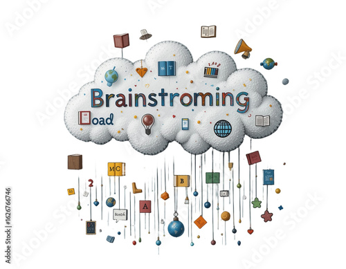 Creative Brainstorming Session: Generating Ideas, Innovation & Problem Solving