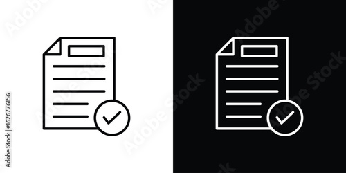 Survey icon, outline vector sign, logo design download
