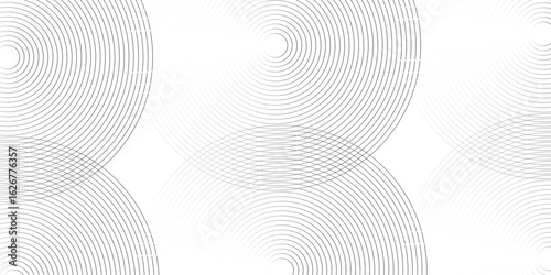 Abstract white background with red circle lines. Digital future technology concept. vector illustration. seamless pattern design template, editable radial seamless pattern made up of dashed lines. 