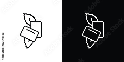 Mint gum icon, outline vector sign, logo design download