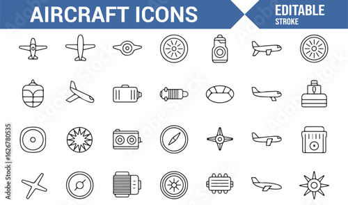 Vector Aircraft Symbols for Aviation Designers