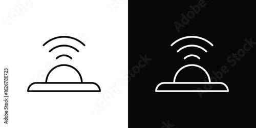 Infrared icon, outline vector sign, logo design download