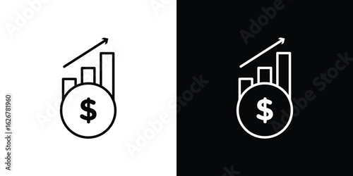 Fiscal policy icon, outline vector sign, logo design download