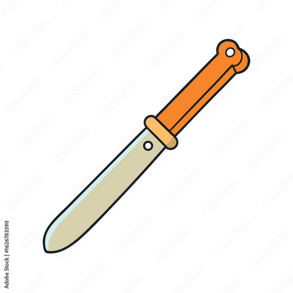 Creative Boning Knife Vector Style Creative Boning Knife Vector Style