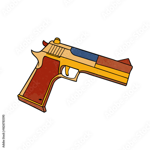 Creative Desert Eagle 50 AE Gun Vector Style