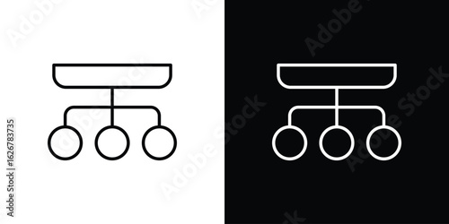 classification icon, outline vector sign, logo design download