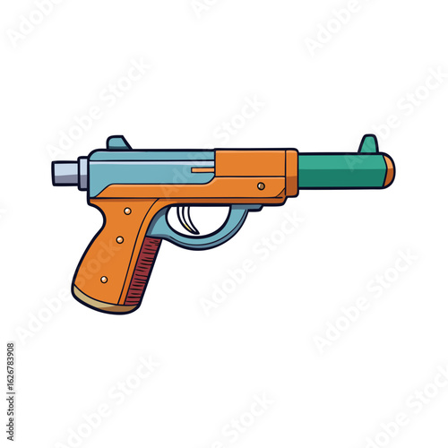 Creative Makarov PM Gun Vector Style