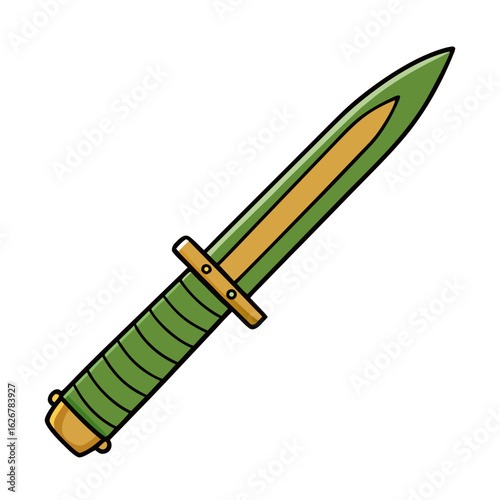 Creative Military Combat Knife Vector Style