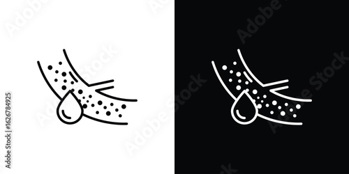 Blood vessel icon, outline vector sign, logo design download