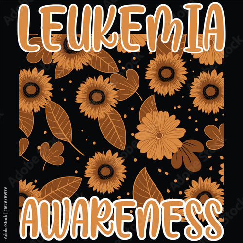 leukemia awareness graphic design