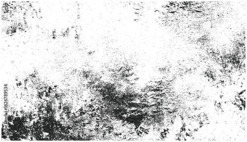 Grainy distressed overlay background featuring grunge dust, concrete noise, dirt, and stone textures. Vintage halftone ink effect on rough cement surface, abstract damaged paper pattern