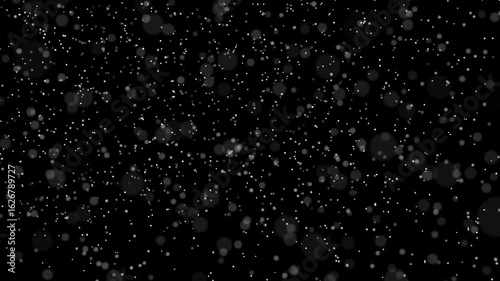 Heavy Christmas Snowfall Animation With Gradual Intensity Increase