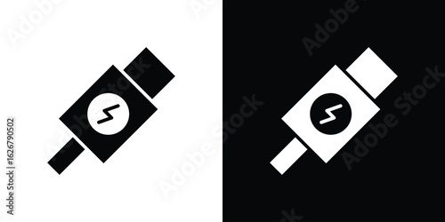 USB type c icon, glyph style icon for web site or mobile app