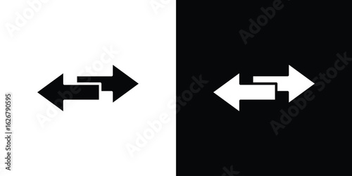Transfer icon, glyph style icon for web site or mobile app