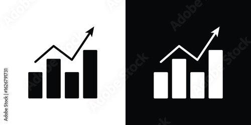 Stagflation icon, glyph style icon for web site or mobile app