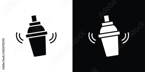 Shaker icon, glyph style icon for web site or mobile app