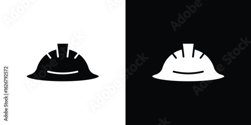 Safety helmet icon, glyph style icon for web site or mobile app