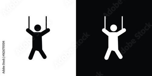 Puppet icon, glyph style icon for web site or mobile app