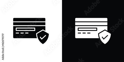 Payment security icon, glyph style icon for web site or mobile app