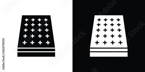 Mattress icon, glyph style icon for web site or mobile app